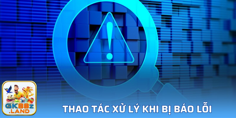 Hệ thống báo lỗi khi khách hàng đăng nhập sai thông tin